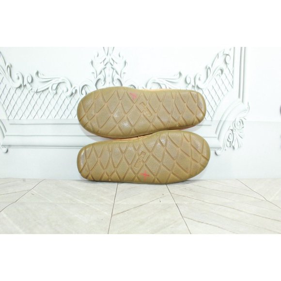 LL Bean Kid's Brown Wicked Good Moccasins Suede Shearling Lined Slippers Size 1 - Picture 9 of 9